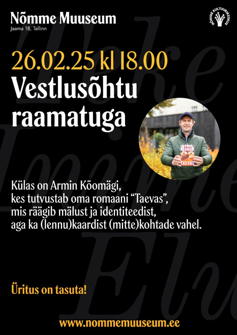 Vestlusõhtu raamatuga Nõmme Muuseumis