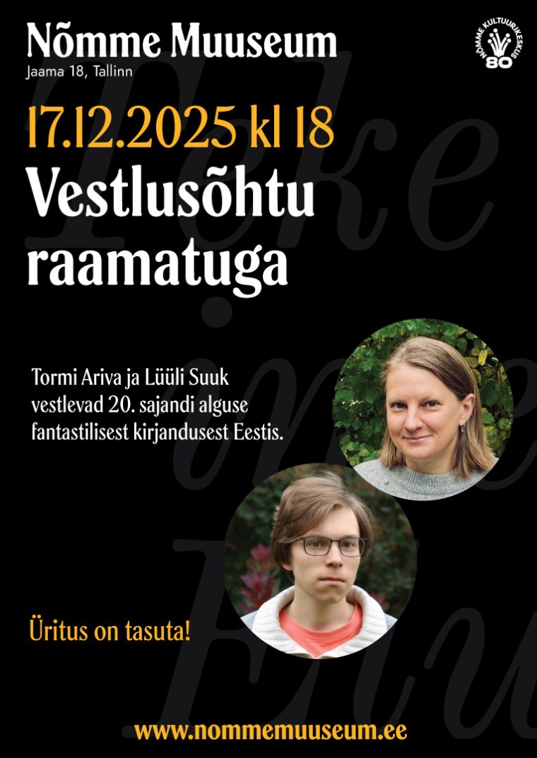 Vestlusõhtu raamatuga Nõmme Muuseumis