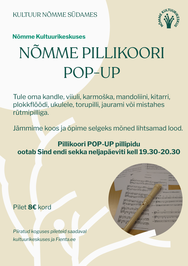 NÕMME PILLIKOORI POP-UP PILLIPIDU