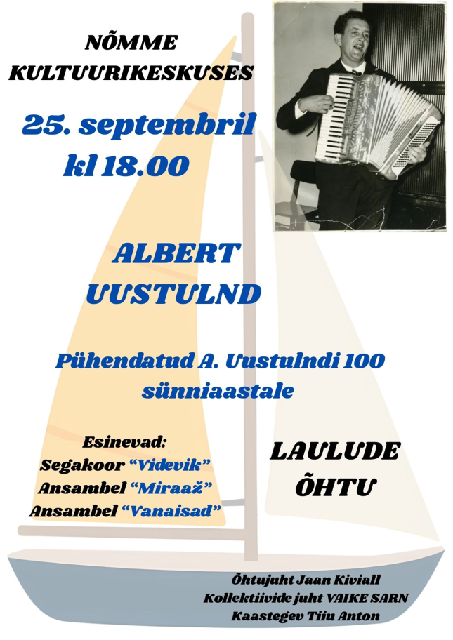 Mälestuskontsert Albert Uustulndi lauludest
