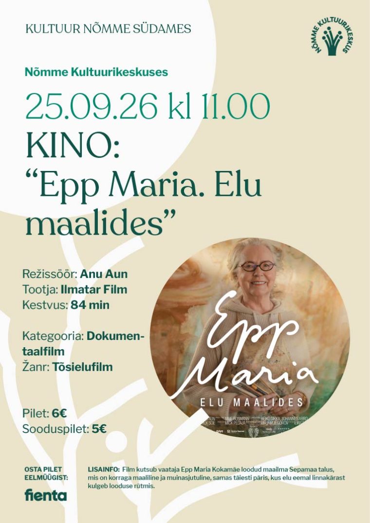 Kino “Epp Maria. Elu maalides”