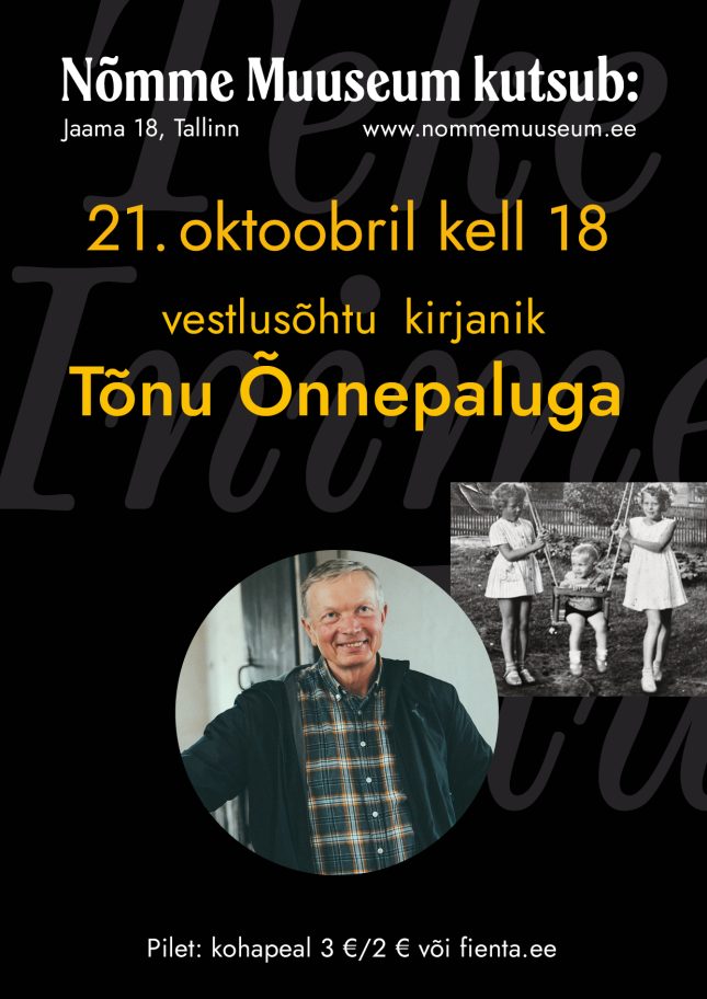 Vestlusõhtu kirjanik Tõnu Õnnepaluga